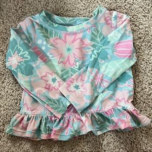 Long sleeve bathing suit top